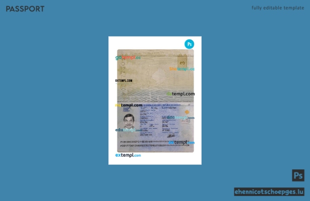 Beispielansicht eines Kosovo-Passes